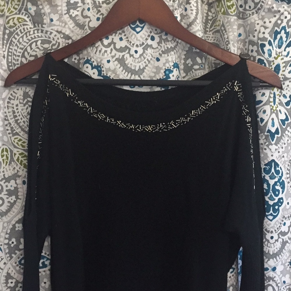 BCBG Cold Shoulder Sweater - Picture 5 of 6